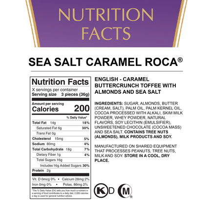 Brown & Haley Sea Salt CARAMEL ROCA Canister