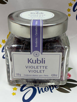 Kubli Glass Jar Violet Hard Candy 4.59oz